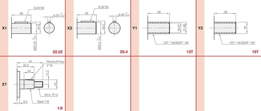 HGP-4A Dimension of Shaft_2015